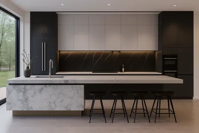 Different countertop material samples