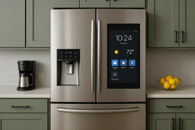 Modern kitchen appliances installation