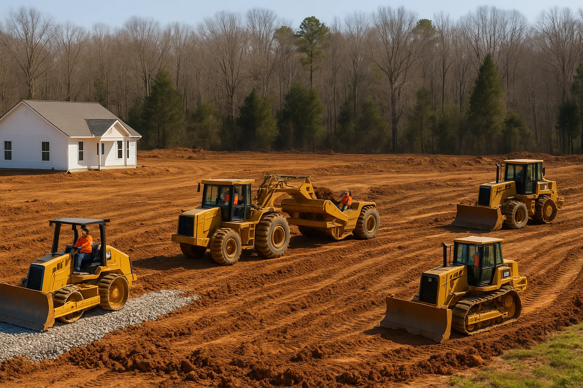 Professional Construction Site Excavation in Glenpool, OK by Shepherd Construction